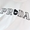 PRADA(プラダ) 激安販売 n級品 メンズラウンドネック刺繍アルファベットlogo 半袖Tシャツ