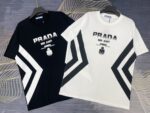 PRADA(プラダ) 新作 激安販売 コピー プリントロゴラウンドネック半袖Tシャツ