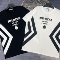 PRADA(プラダ) 新作 激安販売 コピー プリントロゴラウンドネック半袖Tシャツ