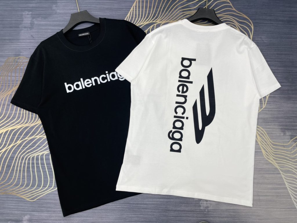 BALENCIAGA(バレンシアガ) 春夏新作流行 コピー ラウンドネック半袖Tシャツ