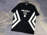 PRADA(プラダ) 新作 激安販売 コピー プリントロゴラウンドネック半袖Tシャツ