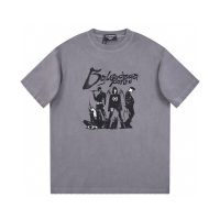 BALENCIAGA(バレンシアガ) 新作スーパーコピー バンドプリント半袖Tシャツ