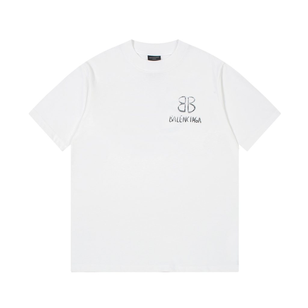 BALENCIAGA(バレンシアガ) 2024限定連名激安販売コピー ロゴプリント半袖Tシャツ