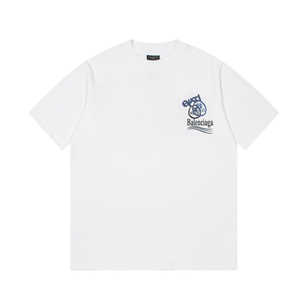 BALENCIAGA(バレンシアガ) 2024限定連名 コピー ロゴプリント半袖Tシャツ 激安通販