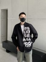 BALENCIAGA(バレンシアガ) 入手困難 ファッション スーパーコピー アルファベットプリントシャツ
