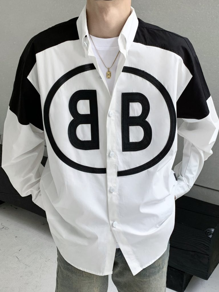 BALENCIAGA(バレンシアガ) コピー ファッション アルファベットロゴプリントシャツ