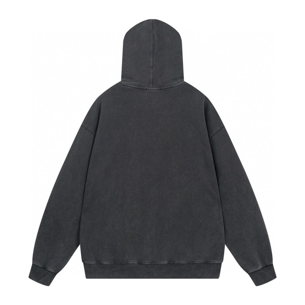 BALENCIAGA(バレンシアガ)    コピー 入手困難   ロゴ刺繍レトロ  フード付きスウェットパーカー