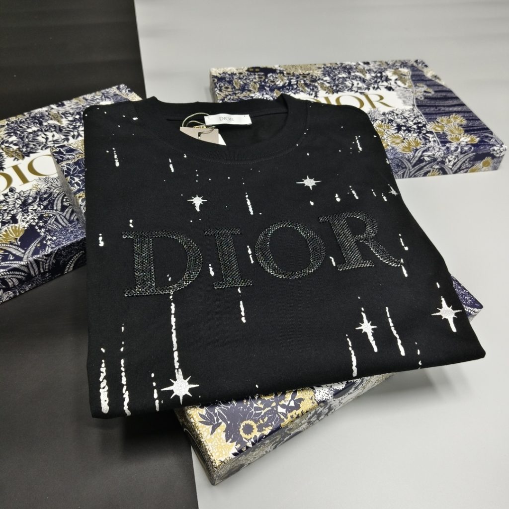 Dior (ディオール) コピー   入手困難  プリントカジュアル半袖Tシャツ