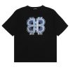 BALENCIAGA(バレンシアガ) 業界最高い品質 スーパーコピー ロゴプリントおしゃれカジュアルTシャツ