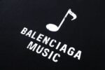 BALENCIAGA(バレンシアガ) 業界最高い品質 芸能人 コピー 音符プリントカジュアル半袖Tシャツ