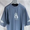 BALENCIAGA(バレンシアガ) 芸能人 スーパーコピー アイキャッチ 炎プリントTシャツ 激安販売