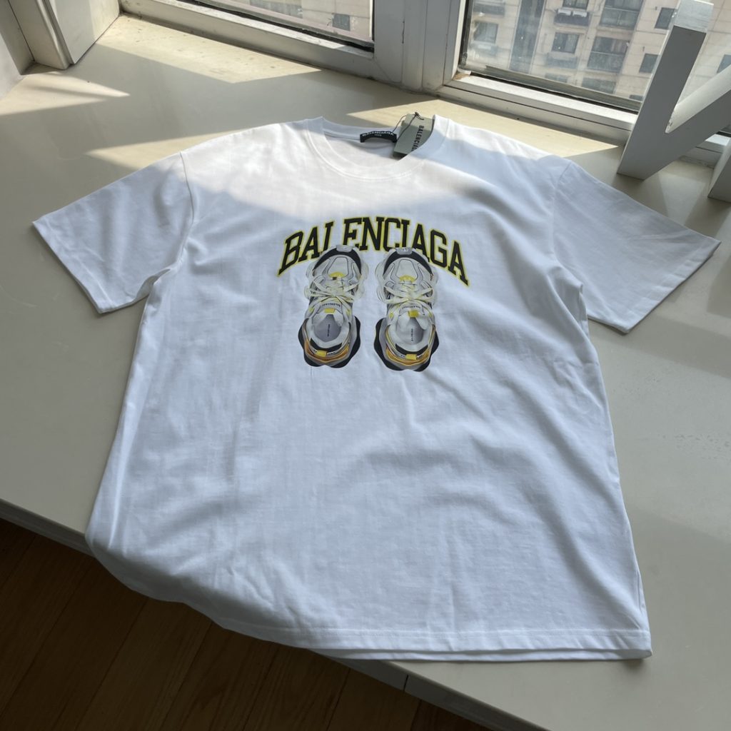 BALENCIAGA（バレンシアガ） 人気バカ売れ商品靴プリントカジュアル半袖Tシャツ