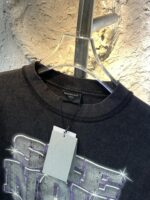 バレンシアガ コピー フロッキーアルファベットのプリントオシャレでカジュアルなTシャツ