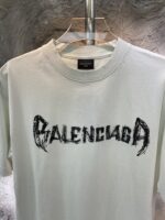 激安通販 入手困難 業界最高い品質 バレンシア ガ コピー アルファベットプリントオシャレカジュアル半袖Tシャツ