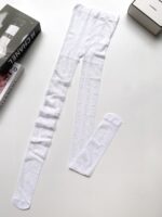 シャネル コピー 人気アルファベットプリントストッキング