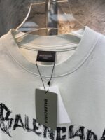激安通販 入手困難 業界最高い品質 バレンシア ガ コピー アルファベットプリントオシャレカジュアル半袖Tシャツ