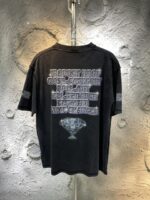 バレンシアガ コピー フロッキーアルファベットのプリントオシャレでカジュアルなTシャツ