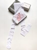 シャネル コピー 人気アルファベットプリントストッキング