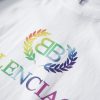 バレンシアガ 偽物 2024人気バカ売れタイプアルファベットロゴファッションカジュアルプリント 半袖Tシャツ