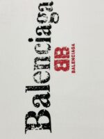 バレンシアガ n級品 波アルファベットロゴプリント半袖Tシャツオシャレでカジュアル半袖