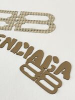 バレンシアガ n級品 純綿シンプルプリント男女同タイプ半袖Tシャツ