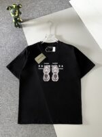 バレンシアガ 入手困難 スーパーコピー 人気の新作プリント半袖Tシャツ男女同タイプ