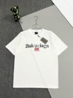 バレンシアガ n級品 波アルファベットロゴプリント半袖Tシャツオシャレでカジュアル半袖