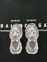 バレンシアガ 入手困難 スーパーコピー 人気の新作プリント半袖Tシャツ男女同タイプ