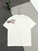 バレンシアガ n級品 波アルファベットロゴプリント半袖Tシャツオシャレでカジュアル半袖