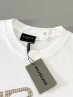 バレンシアガ n級品 純綿シンプルプリント男女同タイプ半袖Tシャツ