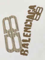 バレンシアガ n級品 純綿シンプルプリント男女同タイプ半袖Tシャツ