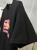 バレンシアガ コピー アイキャッチ カラーアルファベットロゴプリントカジュアルTシャツ