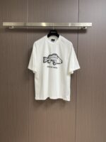 業界最高い品質 バレンシアガ スーパーコピー、 快適綿プリントカジュアル半袖Tシャツ