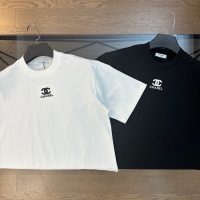 激安通販 n級品 シャネル半袖Tシャツシンプルスタイル立体プリント刺繍