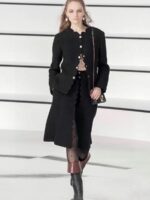 シャネル コピー アルファベットロゴフロッキーストッキング