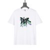 Dior (ディオール) 激安販売 コピー ファッション アルファベットプリントカジュアルTシャツ