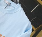 激安通販 コピー 夏新作アルファベット刺繍ディオールプリント半袖Tシャツ