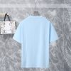 激安通販 コピー 夏新作アルファベット刺繍ディオールプリント半袖Tシャツ