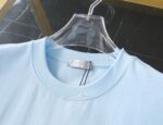 激安通販 コピー 夏新作アルファベット刺繍ディオールプリント半袖Tシャツ