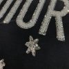 ディオール 偽物 星のアルファベット刺繍半袖Tシャツ