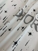 ディオール ファッション スーパーコピー プリントフロッキー半袖カジュアルTシャツ