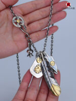 Goro’s（ゴローズ） 高橋吾郎手作りシルバーアクセサリー925純銀飛鷹ペンダントネックレスセット