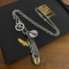 Goro’s（ゴローズ）高橋吾郎トレンドシルバーアクセサリー925純銀フェザーペンダントネックレス