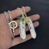 Goro’s（ゴローズ） 高橋吾郎 業界最高い品質 コピー ハンドメイドシルバーアクセサリーターコイズフェザーネックレス