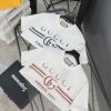 GUCCI (グッチ) 偽物 アルファベットロゴプリント丸首半袖Tシャツ 通販