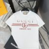 GUCCI (グッチ) 偽物 アルファベットロゴプリント丸首半袖Tシャツ 通販