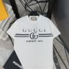 GUCCI (グッチ) 偽物 アルファベットロゴプリント丸首半袖Tシャツ 通販