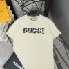 GUCCI (グッチ) スーパーコピー アルファベットロゴプリント丸首半袖Tシャツ 通販