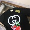 GUCCI (グッチ) 芸能人 偽物 コットン丸首半袖Tシャツ