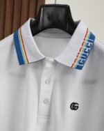 GUCCI (グッチ) 芸能人 スーパーコピー ビジネスカジュアルコントラストカラー半袖ポロシャツ